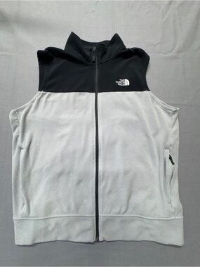 The North Face Vest Fleece  Gray And Black Men’s XL G23